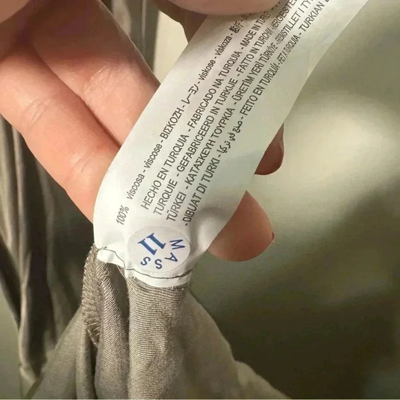 Zara satin ruched maxi  gown S - Picture 8 of 9